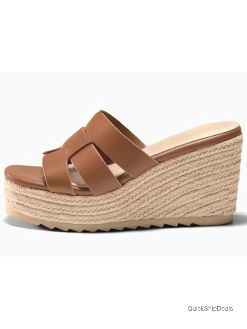 Wedge Sandals Platform Espadrille Heels Open Toe Strappy Slip On Casual Summer